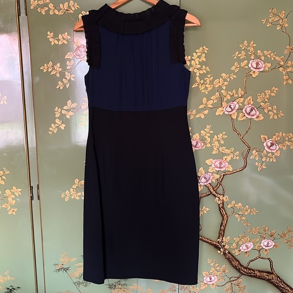 Taylor Dress with Silk Pleat Detail Size 6 - Picture 2 of 12